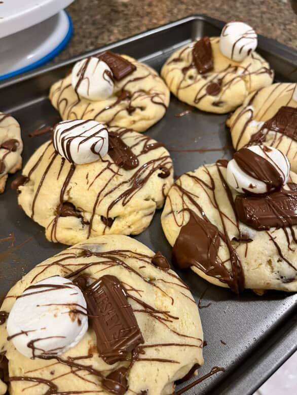 Ja'Myah's S'mores cookies. Ja'Myah York, says, "I hate making these. They stick to the pan."