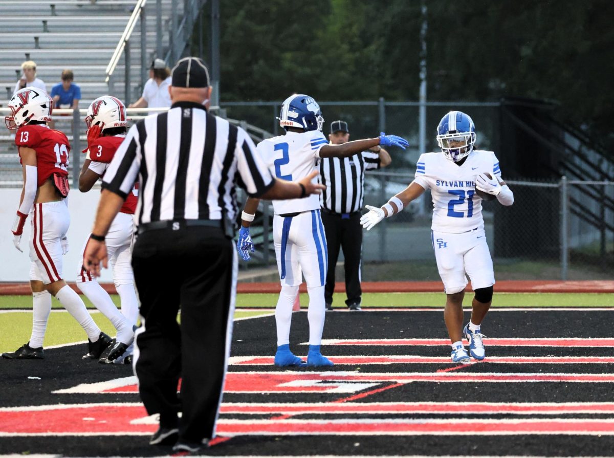 ... congratulates ... for scoring a touchdown Friday night against Vilonia. Sylvan Hills defeated the Eagles...The Bears will next take on the ....