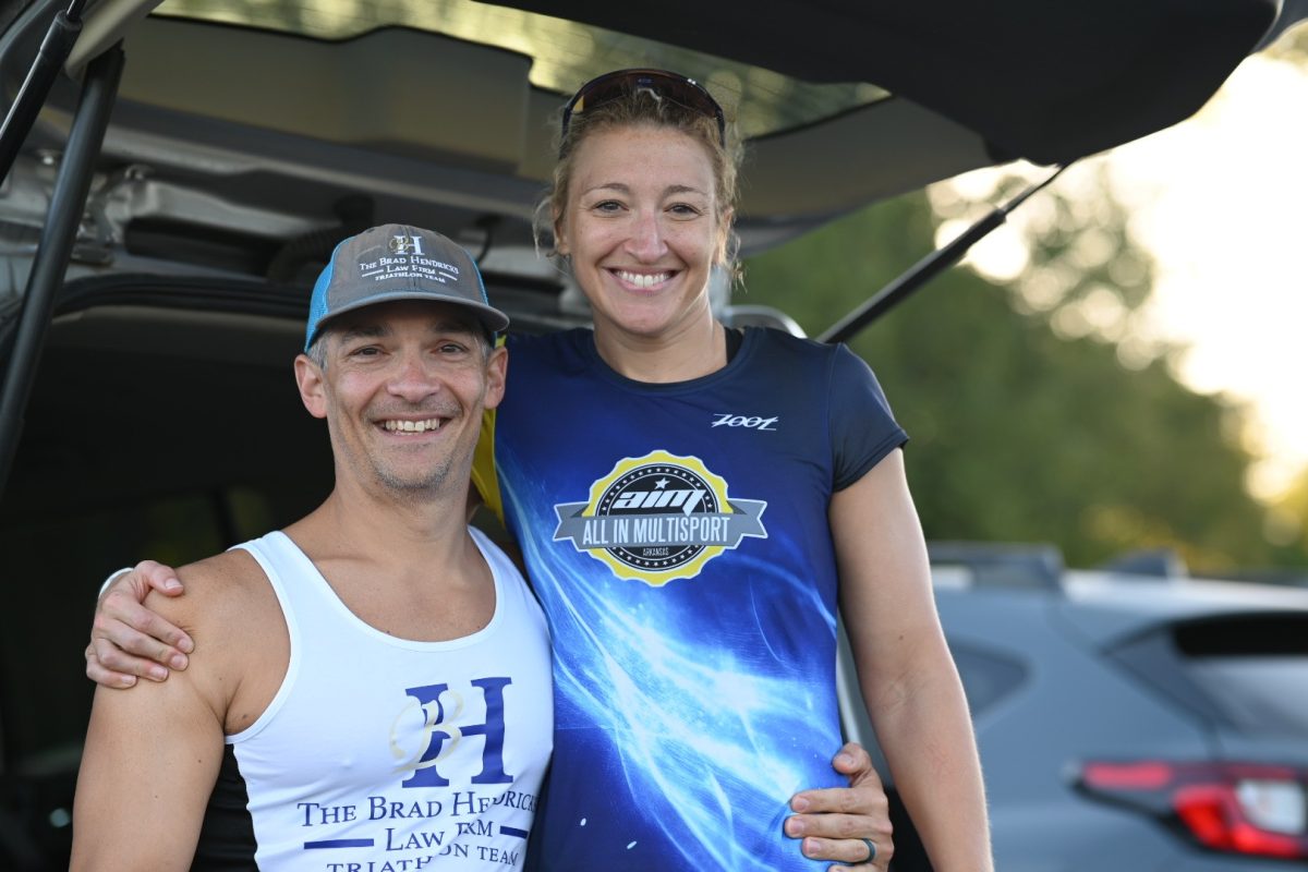 Smiles before the grind– Side by side both in sport and real life, David and Heather Helms are pushing towards their greatest finish line yet: the Ironman World Championships. What started for both as personal challenges has grown into a shared pursuit that continues to take them around the world–and closer together.
