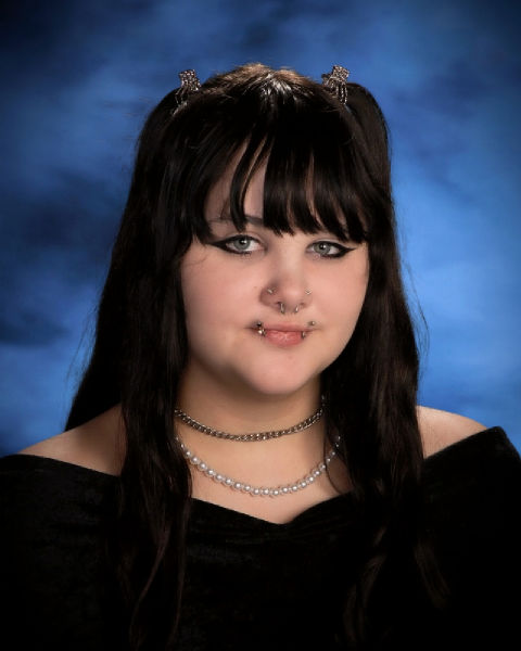 Kylie Brundage poses in a drape.