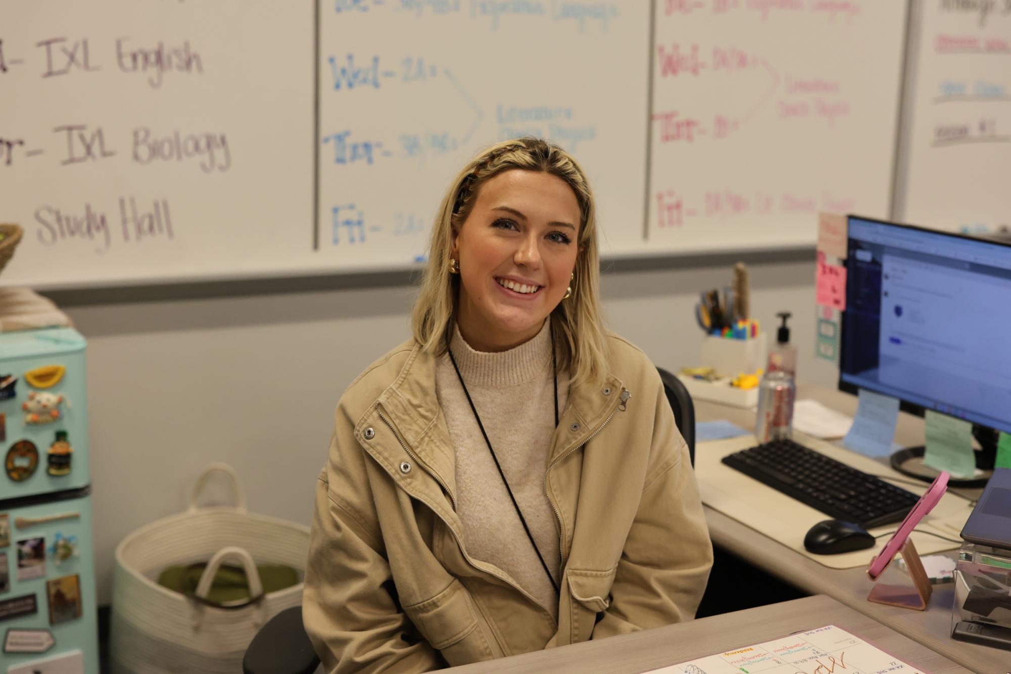 Ms. Runkle enters her third year teaching at Sylvan Hills. Students can find her in room 216 of building 12. 