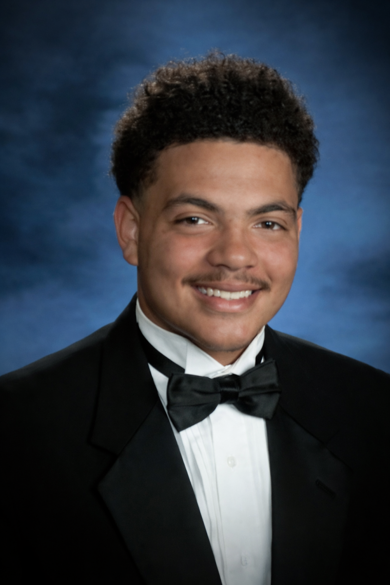 Kristian Jackson poses for his high school senior picture.
